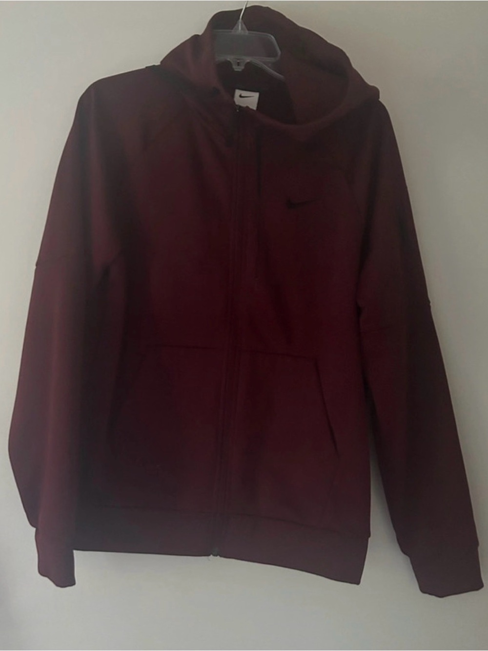 Nike Men’s Maroon Full-Zip Hoodie Jacket